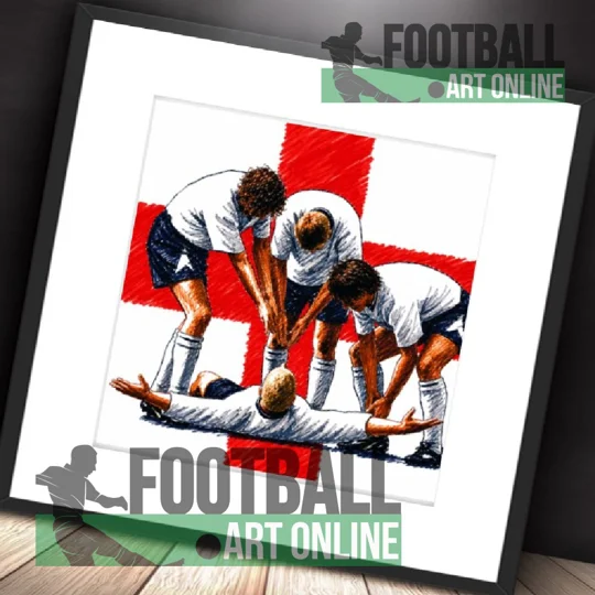 The Dentists Chair | England Gazza Euro 96-Inspired Framed Print