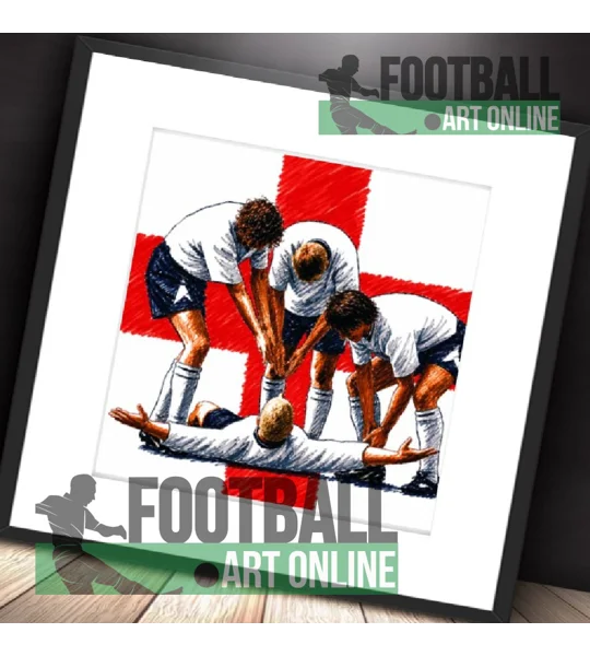 The Dentists Chair | England Gazza Euro 96-Inspired Framed Print