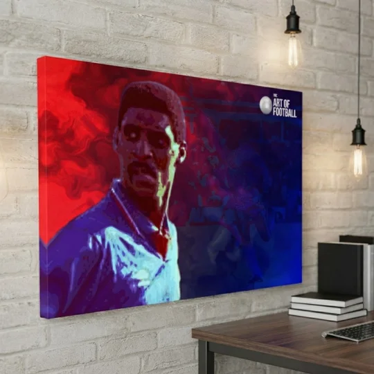 Roger Palmer-inspired Oldham football tribute canvas wall art