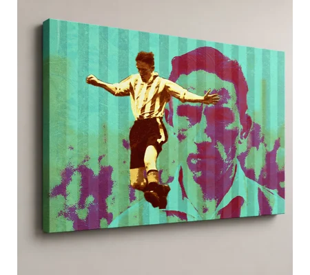 The Goal Machine | Brentford Jim Towers-Inspired Tribute Football Art Canvas Print