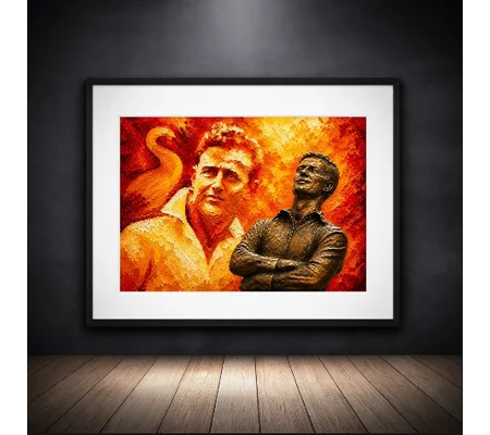 The Golden Boy | Swansea-Inspired Ivor Allchurch Tribute Framed Print