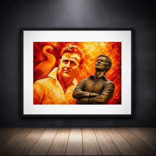 The Golden Boy | Swansea-Inspired Ivor Allchurch Tribute Framed Print