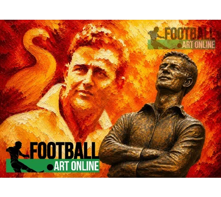 The Golden Boy | Swansea-Inspired Ivor Allchurch Tribute Digital Art Print