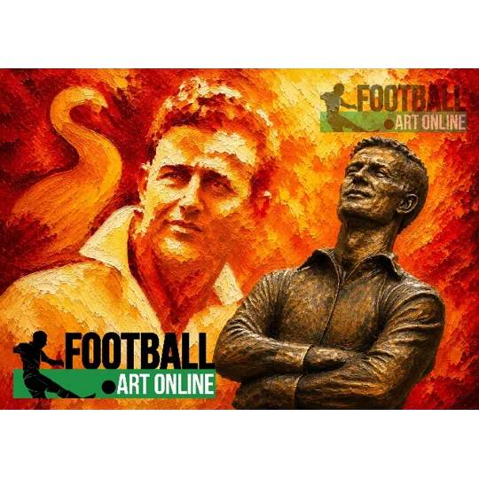 The Golden Boy | Swansea-Inspired Ivor Allchurch Tribute Digital Art Print