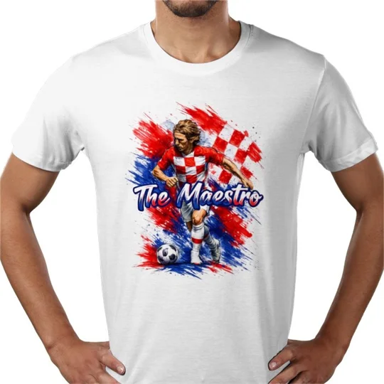The Maestro | Croatia Football-Inspired Art T-Shirt