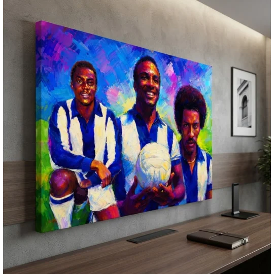 The Three Degrees West Brom-inspired football tribute retro pop-art canvas print