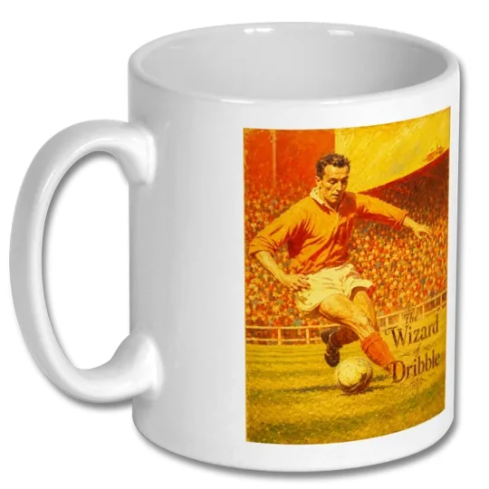 The Wizard of Dribble Blackpool Matthews-Inspired Vintage Football Art Tribute Mug