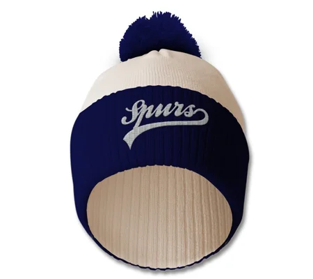 Tottenham Embroidered Retro-style Bobble Hat