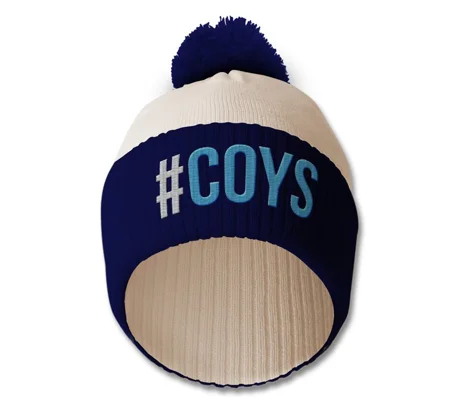 Tottenham Hashtag Embroidered Retro-style Bobble Hat