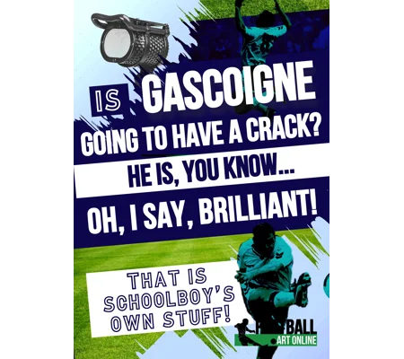 Tottenham Hotspur FC Gazza 1991 FA Cup Semi Commentary Poster
