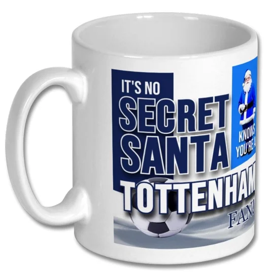 Tottenham-inspired Christmas coffee mug gift for football supporters