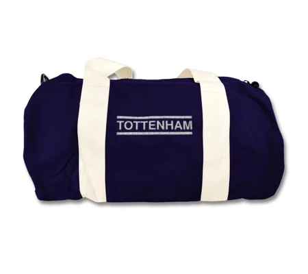 Tottenham-Inspired Retro Style Football Holdall Barrel Kitbag | Vintage Soccer Bag