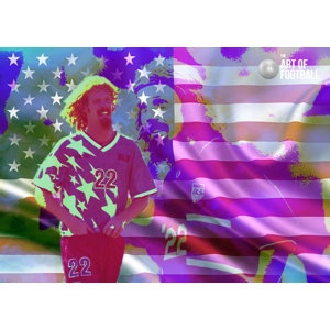 USA Alexi Lalas Legend Soccer Pop-art Digital Print