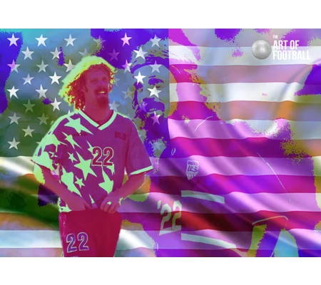 USA Alexi Lalas Legend Soccer Pop-art Digital Print