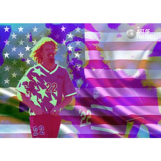 USA Alexi Lalas Legend Soccer Pop-art Digital Print