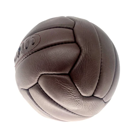 Vintage Leather Laced Football Ball - Size 5