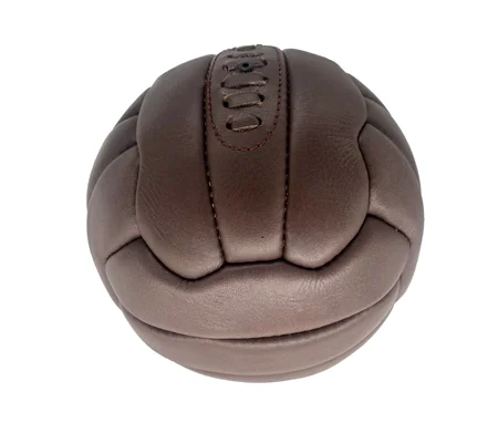 Vintage Leather Laced Football Ball - Size 5