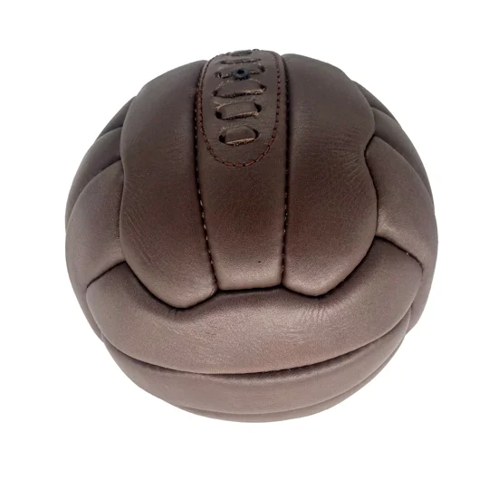 Vintage Leather Laced Football Ball - Size 5