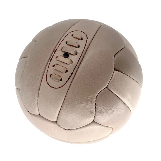 Vintage Leather Laced Football Ball - Size 5