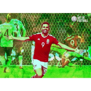 Wales Hal Robson-kanu Euro 2016 Pop-art Digital Print