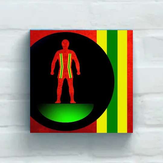 Wales Football Figure Art 20 x 20in Canvas Print