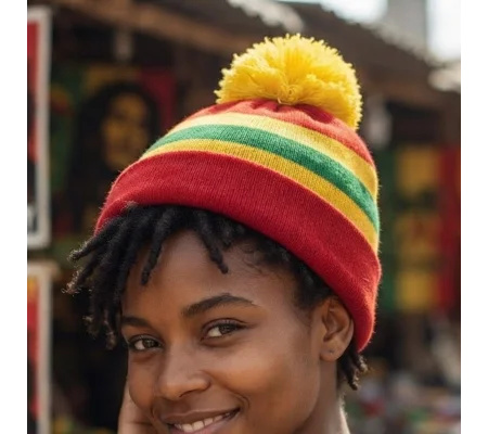 Wales-Inspired Retro-Style Football Bobble Hat