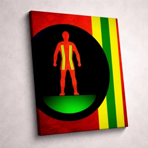 Wales Football Figure Art 20 x 20in Canvas Print