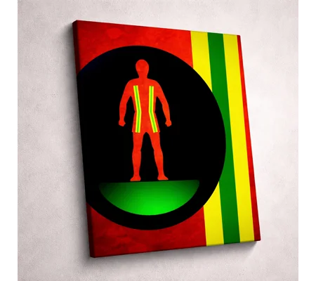 Wales Football Figure Art 20 x 20in Canvas Print