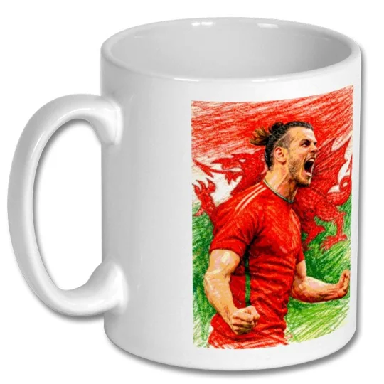 Wales Cymru Gareth Bale Iconic Football Soccer Legend Mug