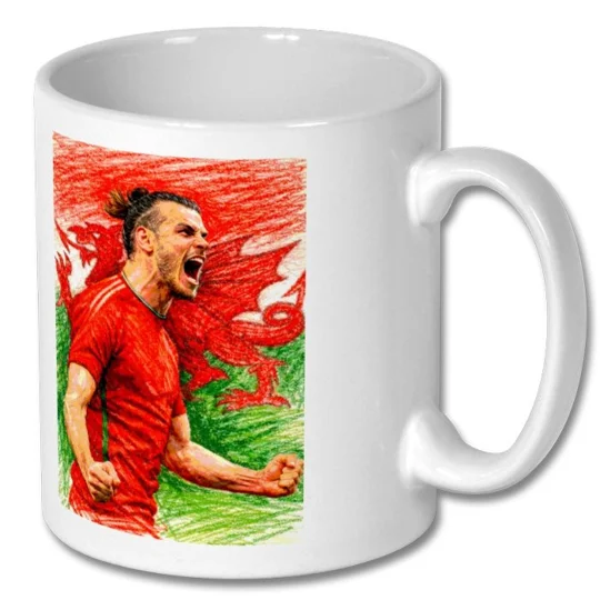 Wales Cymru Gareth Bale Iconic Football Soccer Legend Mug