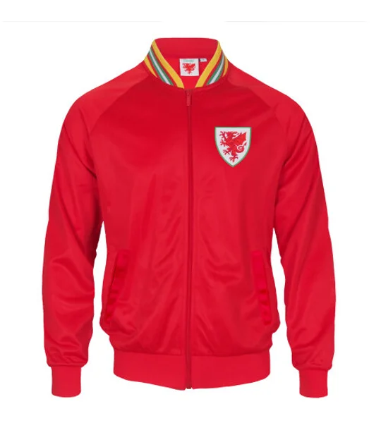 Wales Cymru Football Retro Style Track Jacket