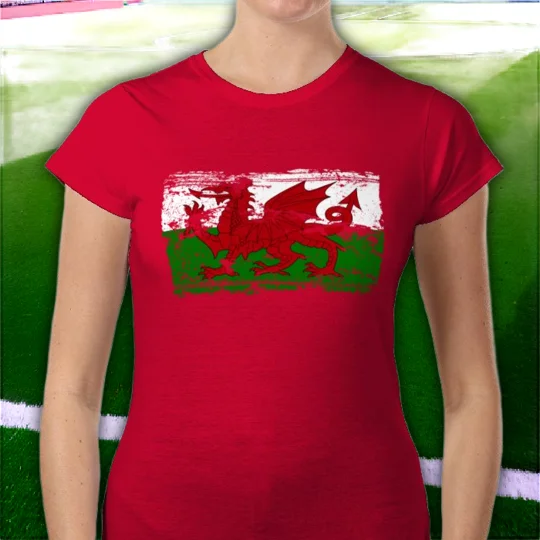 Wales Flag Ladies T-Shirt
