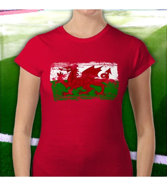 Wales Flag Ladies T-Shirt