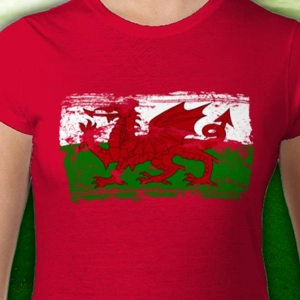 Wales Flag Ladies T-Shirt