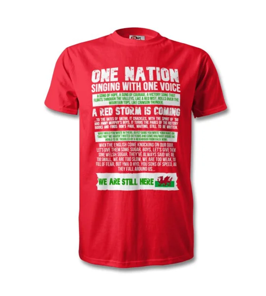 Wales World Cup 2022 Michael Sheen Speech T-Shirt Red