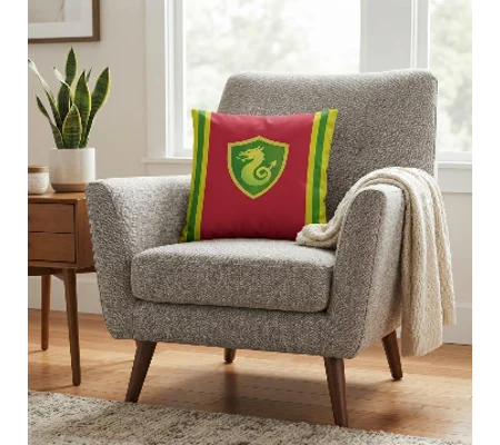 Wales Retro 1970s-Inspired Fan-Cave Cushion