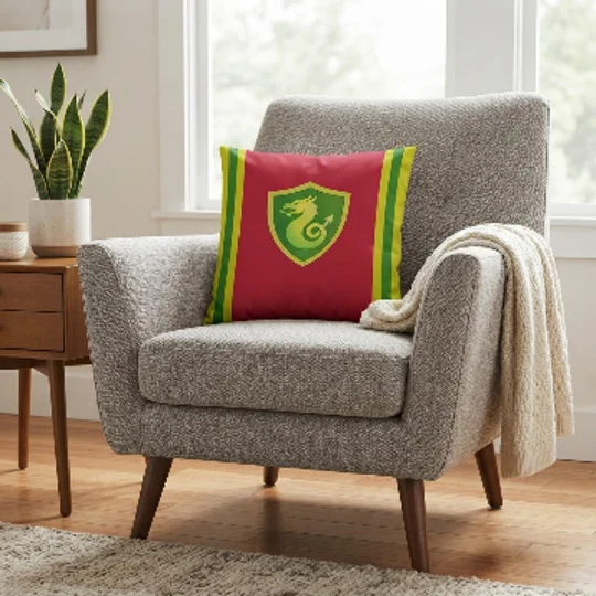 Wales Retro 1970s-Inspired Fan-Cave Cushion