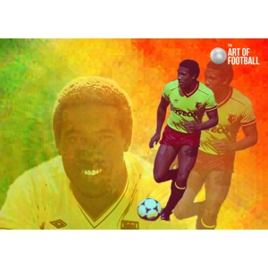 Watford Fc John Barnes Legend Pop-art Digital Print