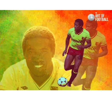 Watford Fc John Barnes Legend Pop-art Digital Print