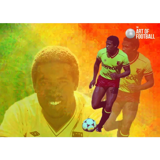 Watford Fc John Barnes Legend Pop-art Digital Print