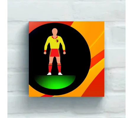 Watford Football Figure Art 20 X 20in Canvas Print | Sport Wall Art