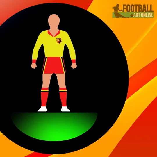Watford Football Figure Art Yellow T-shirt
