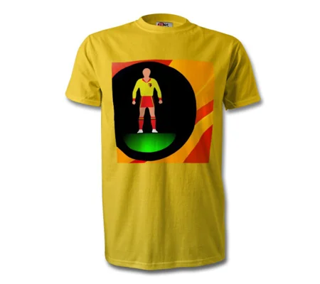 Watford Football Figure Art Yellow T-shirt