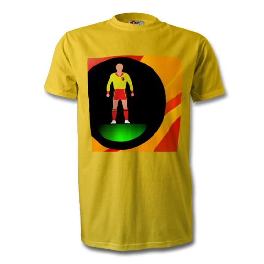 Watford Football Figure Art Yellow T-shirt