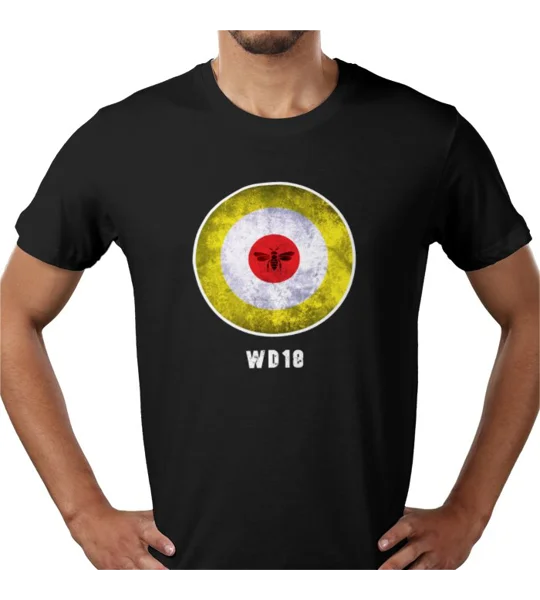 Watford Mod Target Retro Black T-Shirt