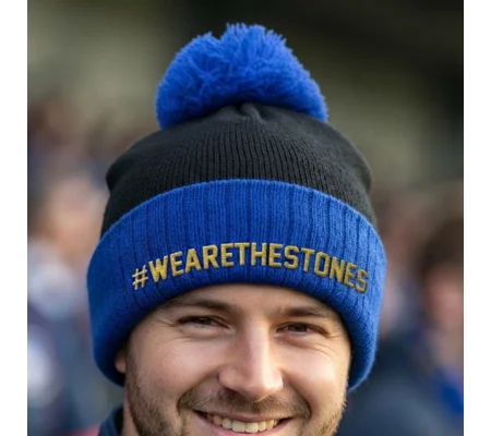 Wealdstone-Inspired Hashtag Retro-Style Bobble Hat | Football Beanie