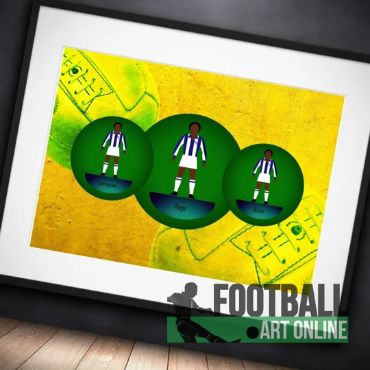 West Brom Football Figure Art Three Degrees Framed Print