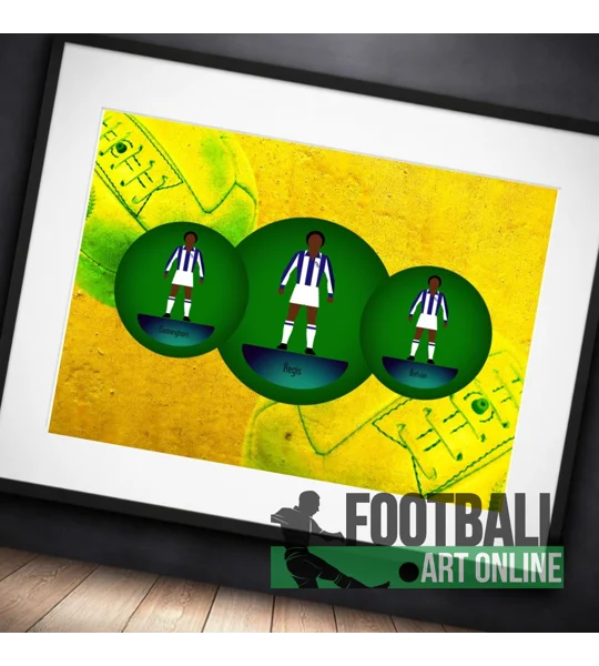 West Brom Football Figure Art Three Degrees Framed Print