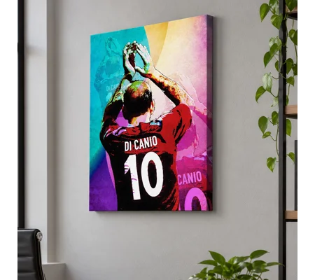 Paolo Di Canio Pop-Art Canvas Print | West Ham-Inspired Football Art
