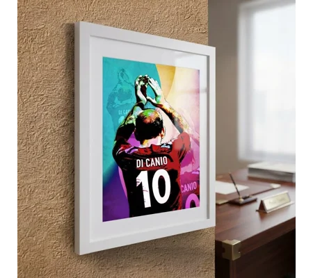 West Ham-Inspired Paolo Di Canio Pop Art Framed Print